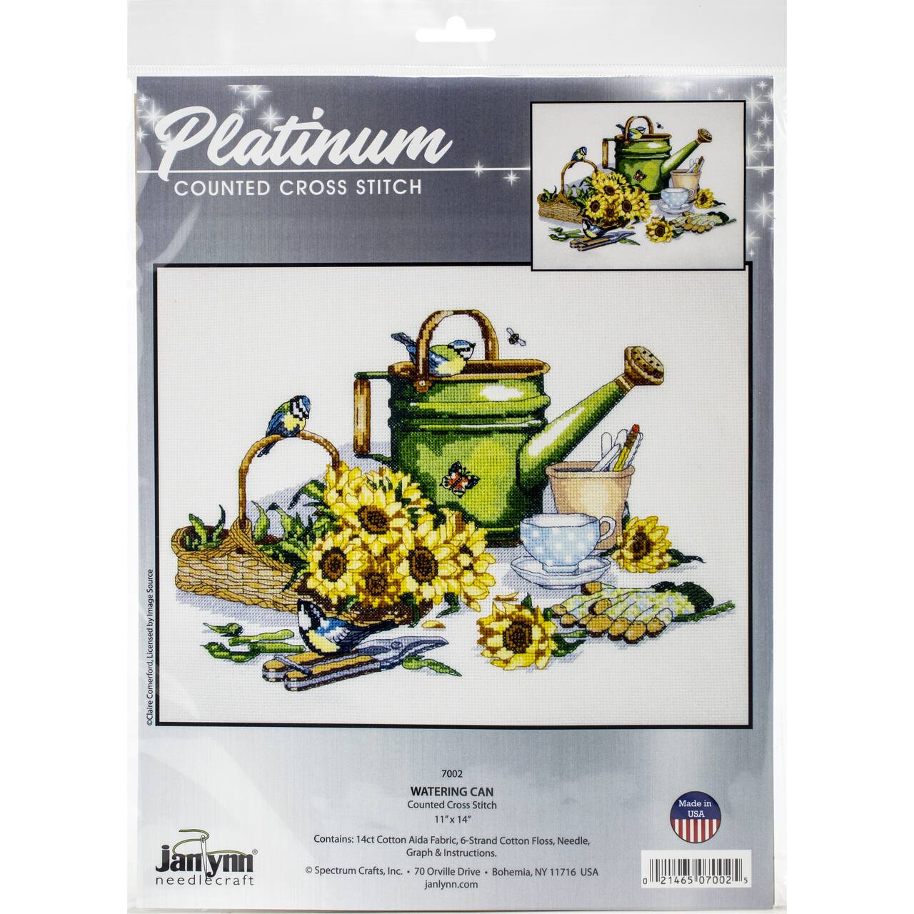 Janlynn&#xAE; Watering Can Counted Cross Stitch Kit